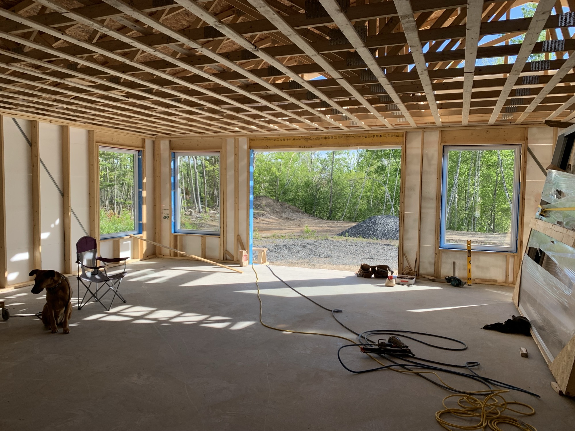 Building framework in early stages.