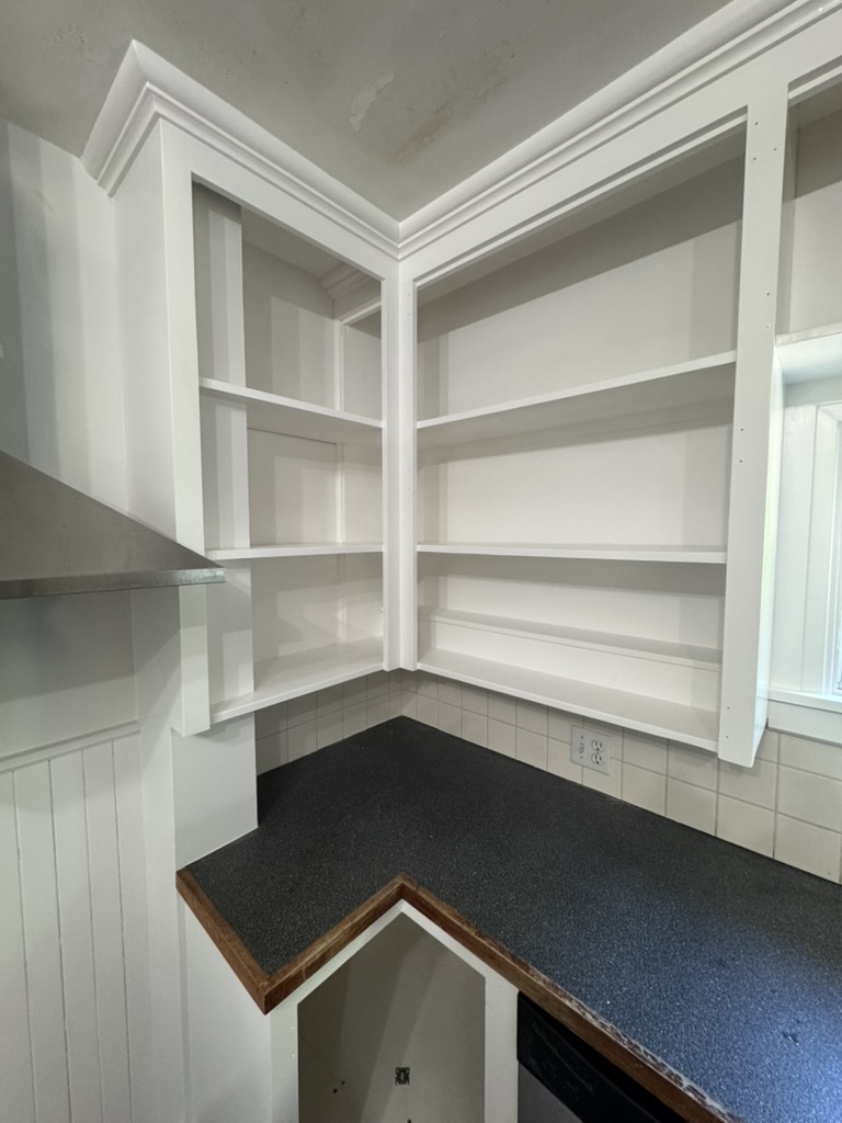 Kitchen cabinetry restoration and finishing.